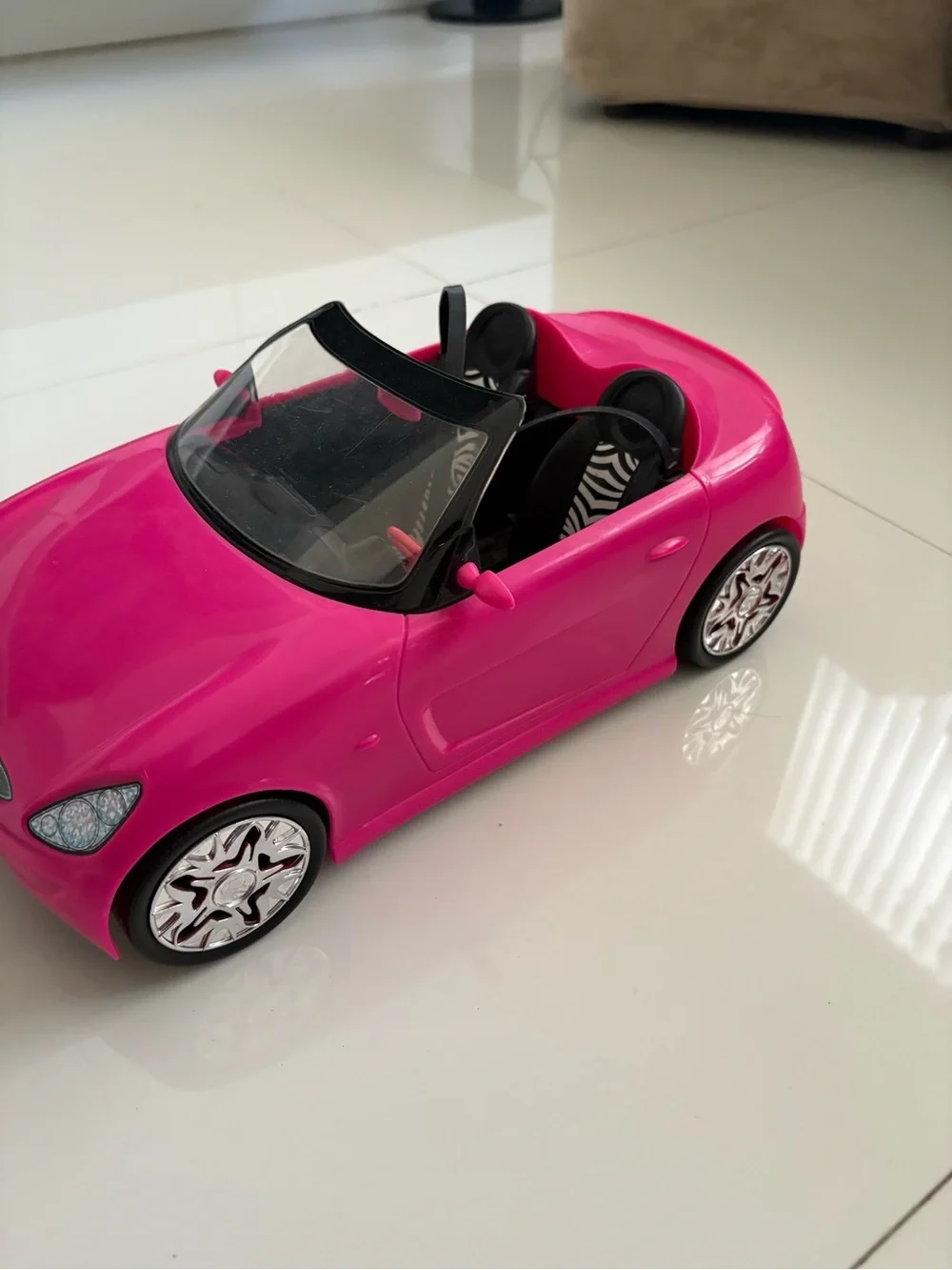 BARBIE Pink Convertible Toy Car Early 2000s